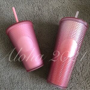 Starbucks Pink Studdded Set